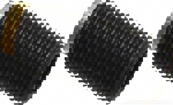 Set Screw: M8 x 1.25 x 16 mm, Soft Tip Point, Steel, Grade 5.8